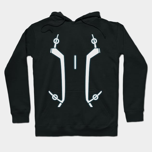 Tron Style Hoodie by GraphicBazaar